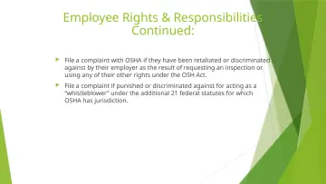 Slide 43: Employee Rights & Responsibilities