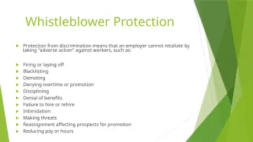 Slide 46: Whistleblower Protection