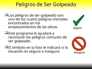 Slide 7: Peligros de Ser Golpeado