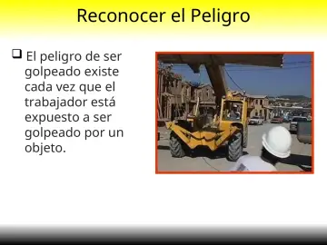 Slide 9: Reconocer el Peligro