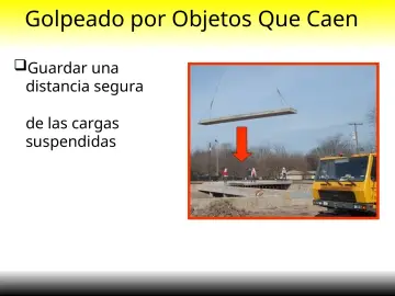Slide 12: Golpeado por Objetos Que Caen