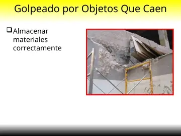 Slide 13: Golpeado por Objetos Que Caen