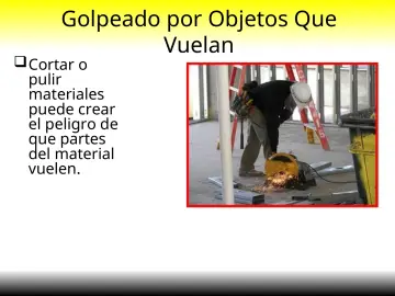 Slide 15: Golpeado por Objetos Que Vuelan