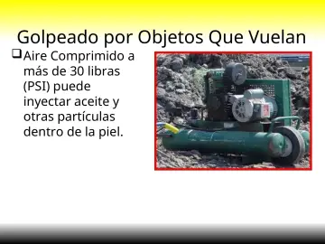 Slide 16: Golpeado por Objetos Que Vuelan