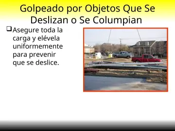Slide 18: Golpeado por Objetos Que Se Deslizan o Se Columpian