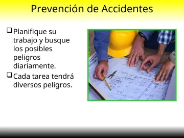 Slide 25: Prevención de Accidentes