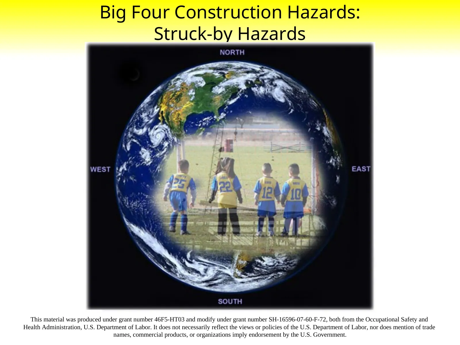 Struck-By Hazards, slide 1: Big Four Construction Hazards: