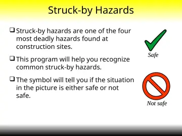 Slide 7: Struck-by Hazards