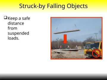 Slide 12: Struck-by Falling Objects