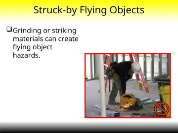 Slide 15: Struck-by Flying Objects
