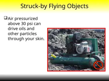Slide 16: Struck-by Flying Objects