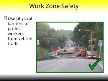 Slide 36: Work Zone Safety