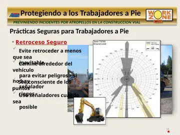 Slide 14: Prácticas Seguras para Trabajadores a Pie