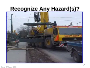 Slide 17: Recognize Any Hazard(s)?