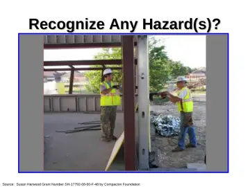 Slide 19: Recognize Any Hazard(s)?