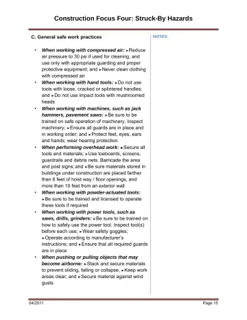 Page 21: Construction Focus Four: Struck-By Hazards