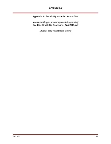 Page 31: APPENDIX A
