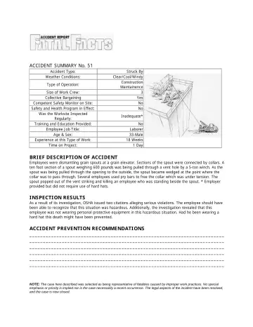 Page 58: ACCIDENT SUMMARY No. 51