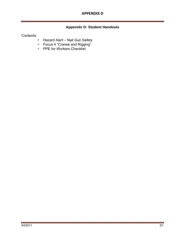 Page 59: APPENDIX D