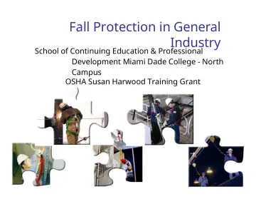 Slide 1: Fall Protection in General