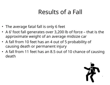 Slide 3: Results of a Fall