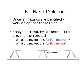 Slide 28: Fall Hazard Solutions