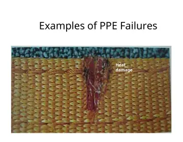 Slide 51: Examples of PPE Failures
