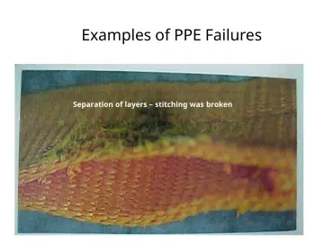 Slide 52: Examples of PPE Failures