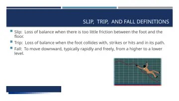 Slide 17: SLIP, TRIP, AND FALL DEFINITIONS