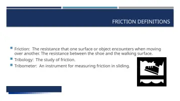 Slide 18: FRICTION DEFINITIONS
