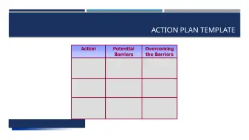 Slide 26: ACTION PLAN TEMPLATE