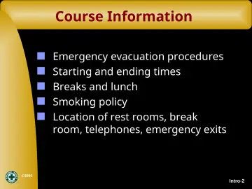 Slide 2: Course Information
