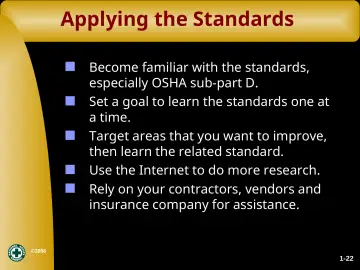 Slide 31: Applying the Standards