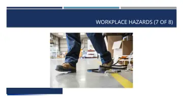 Slide 19: WORKPLACE HAZARDS (7 OF 8)