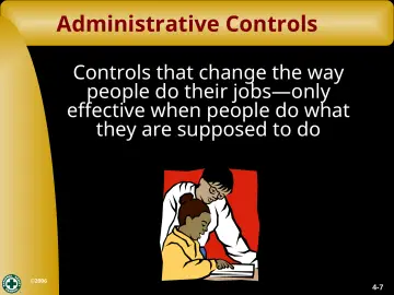 Slide 7: Administrative Controls
