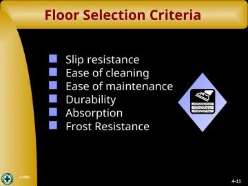 Slide 11: Floor Selection Criteria
