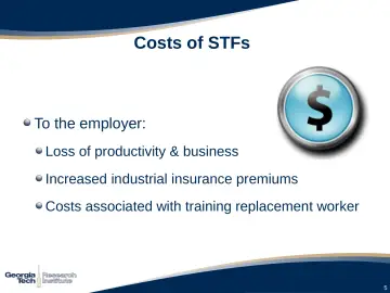 Slide 5: Costs of STFs