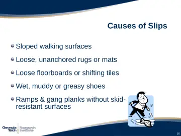 Slide 16: Causes of Slips
