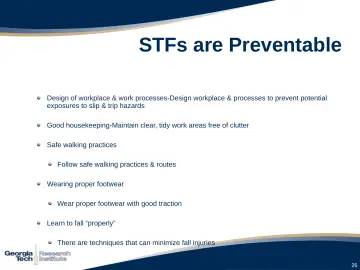 Slide 26: STFs are Preventable