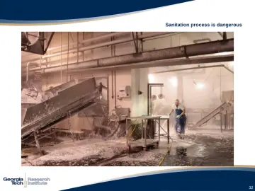 Slide 32: Sanitation process is dangerous
