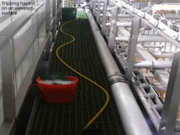 Slide 34: Tripping hazard on an elevated surface
