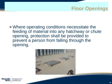 Slide 38: Floor Openings