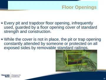 Slide 39: Floor Openings