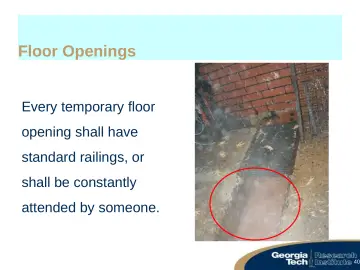 Slide 40: Floor Openings
