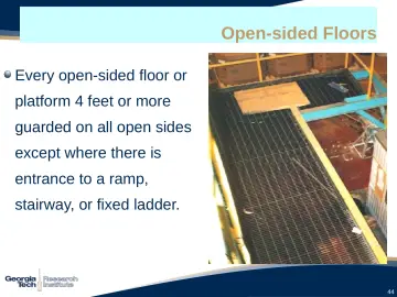 Slide 44: Open-sided Floors