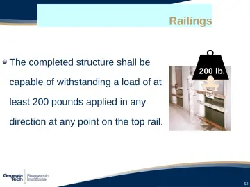 Slide 52: Railings