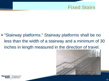 Slide 58: Fixed Stairs