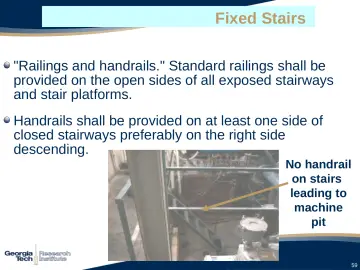 Slide 59: Fixed Stairs