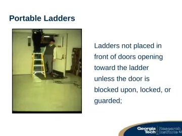 Slide 62: Portable Ladders
