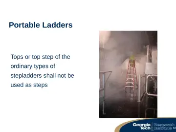 Slide 63: Portable Ladders